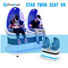 2 cinema di realtà virtuale dei sedili 9D con effetto di spazzata della gamba della sedia dell'UOVO