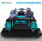 6 simulatore Marte scuro del carro armato dei sedili 9D VR per colore del nero dell'attrezzatura di divertimento