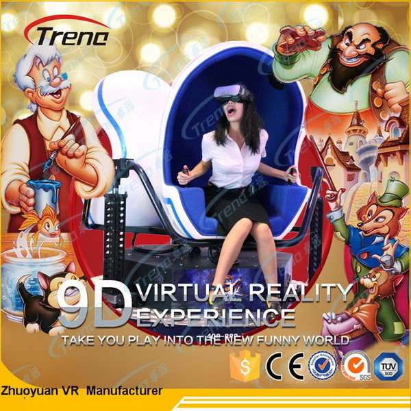 Simulatore pieno del cinema di realtà virtuale 9D di moto con i vetri di alta risoluzione di VR