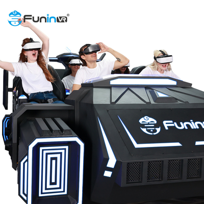 6 la simulazione nera di realtà virtuale del cinema di progettazione 9d dell'astronave dei sedili 9D Vr guida la macchina 9d Vr del gioco
