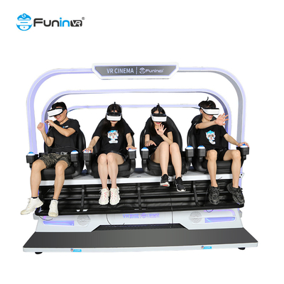 Simulatore di 4 sedili delle montagne russe del rifornimento del cinema di realtà virtuale dei sedili del vr 4 dei videogiochi arcade 9d un multi